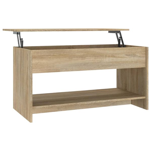vidaXL Τραπεζάκι Σαλονιού Sonoma Δρυς 102x50x52,5 εκ. Επεξεργ. Ξύλο