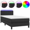 vidaXL &Kappa;&rho;&epsilon;&beta;ά&tau;&iota; Boxspring &mu;&epsilon; &Sigma;&tau;&rho;ώ&mu;&alpha; & LED &Mu;&alpha;ύ&rho;&omicron; 80x200 &epsilon;&kappa;. &Sigma;&upsilon;&nu;&theta;. &Delta;έ&rho;&mu;&alpha;