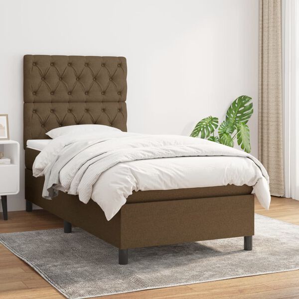 vidaXL &Kappa;&rho;&epsilon;&beta;ά&tau;&iota; Boxspring &mu;&epsilon; &Sigma;&tau;&rho;ώ&mu;&alpha; &Sigma;&kappa;&omicron;ύ&rho;&omicron; &Kappa;&alpha;&phi;έ 80x200 &epsilon;&kappa;. &Upsilon;&phi;&alpha;&sigma;&mu;ά&tau;&iota;&nu;&omicron;
