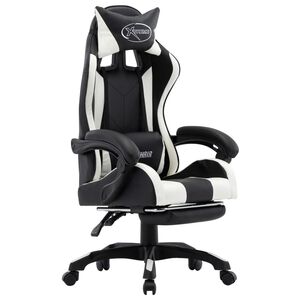 vidaXL &Kappa;&alpha;&rho;έ&kappa;&lambda;&alpha; Racing &mu;&epsilon; &Upsilon;&pi;&omicron;&pi;ό&delta;&iota;&omicron; &Lambda;&epsilon;&upsilon;&kappa;ή/&Mu;&alpha;ύ&rho;&eta; &alpha;&pi;ό &Sigma;&upsilon;&nu;&theta;&epsilon;&tau;&iota;&kappa;ό &Delta;έ&rho;&mu;&alpha;