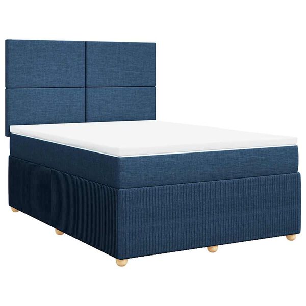 vidaXL &Kappa;&rho;&epsilon;&beta;ά&tau;&iota; Boxspring &mu;&epsilon; &Sigma;&tau;&rho;ώ&mu;&alpha; &Mu;&pi;&lambda;&epsilon; 140x200 &epsilon;&kappa;. &Upsilon;&phi;&alpha;&sigma;&mu;ά&tau;&iota;&nu;&omicron;