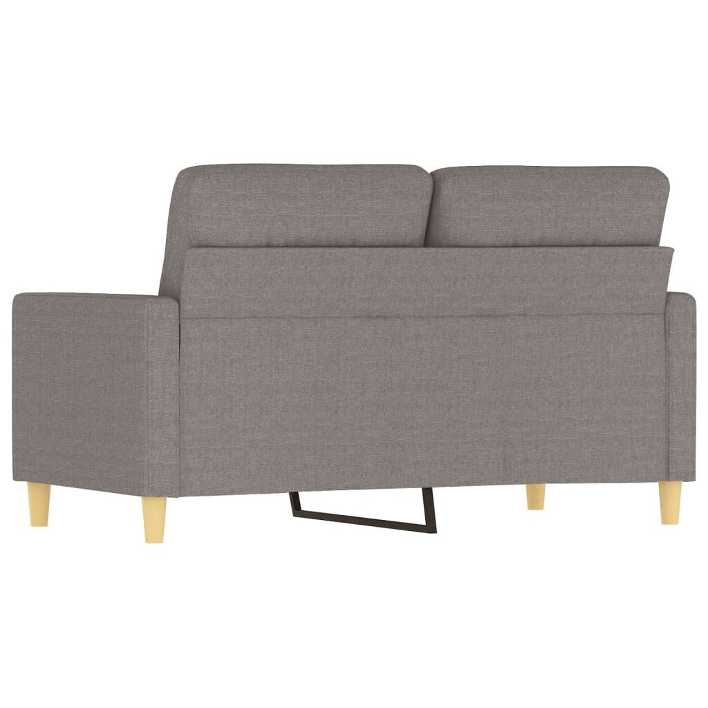 vidaXL Καναπές Διθέσιος Taupe 120 εκ. Υφασμάτινος
