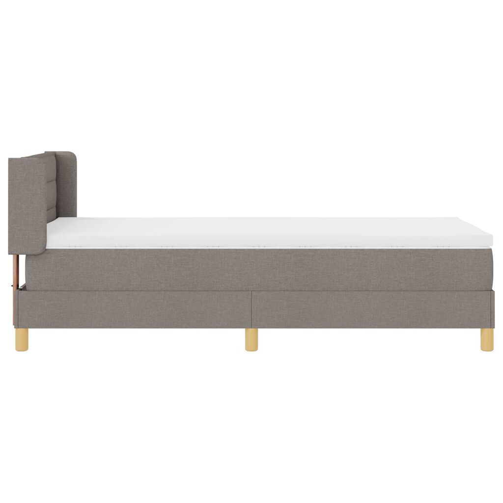 vidaXL Κρεβάτι Box Spring με Στρώμα Ταυπέ, 80 x 200 εκ., Υφασμάτινο.
