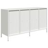 vidaXL Sideboard Λευκό 135x39x73,5 cm Ατσάλι ψυχρής έλασης
