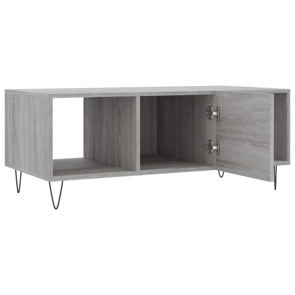 vidaXL Τραπεζάκι Σαλονιού Γκρι Sonoma 102x50x40 εκ. Επεξεργασμένο Ξύλο