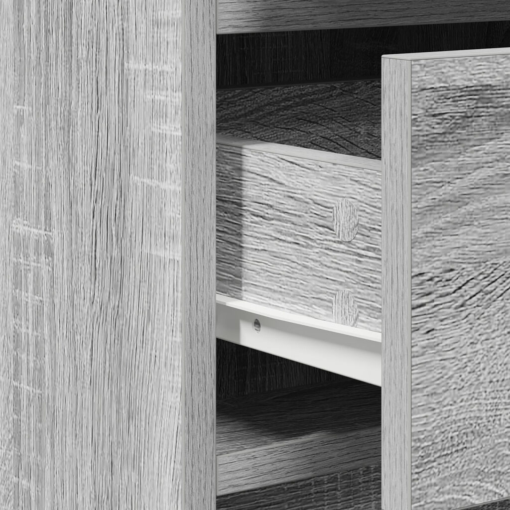 vidaXL Πλαϊνό γραφείο Γκρι sonoma 40 x 41 x 75 εκ Επεξεργασμένο ξύλο