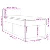 vidaXL &Kappa;&rho;&epsilon;&beta;ά&tau;&iota; Boxspring &mu;&epsilon; &Sigma;&tau;&rho;ώ&mu;&alpha; &Mu;&pi;&lambda;&epsilon; 80 x 200 &epsilon;&kappa;. &Beta;&epsilon;&lambda;&omicron;ύ&delta;&iota;&nu;&omicron;
