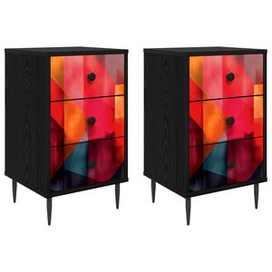vidaXL &Kappa;&omicron;&mu;&omicron;&delta;ί&nu;&omicron; HEESCH 2 &tau;&mu;&chi;. &Mu;&alpha;ύ&rho;&eta; &Delta;&rho;&upsilon;&sigmaf; 36 x 33 x 61 &epsilon;&kappa;.