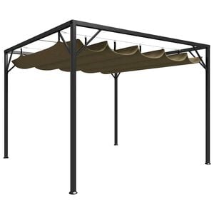 vidaXL &Pi;έ&rho;&gamma;&kappa;&omicron;&lambda;&alpha; &Kappa;ή&pi;&omicron;&upsilon; &mu;&epsilon; &Pi;&tau;&upsilon;&sigma;&sigma;ό&mu;&epsilon;&nu;&eta; &Omicron;&rho;&omicron;&phi;ή Taupe 3 x 3 &mu;. 180 &gamma;&rho;/&mu;&sup2;