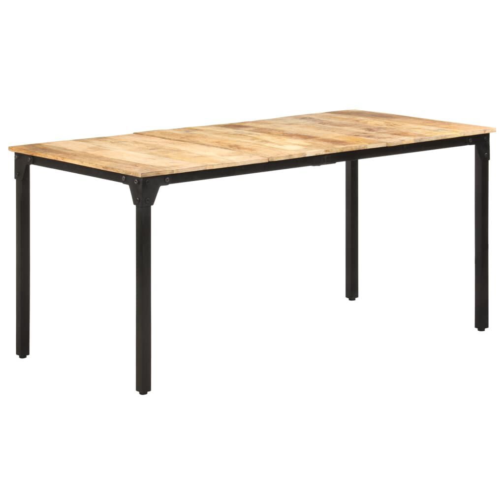 vidaXL Τραπεζαρία 160 x 80 x 76 εκ. από Ακατέργαστο Ξύλο Μάνγκο