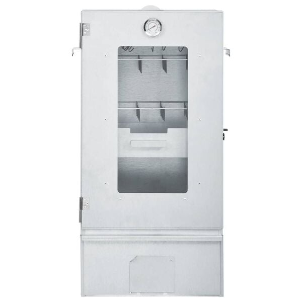 vidaXL Φούρνος Μπάρμπεκιου με Πριονίδι 44,5x29x110 εκ. Γαλβαν. Ατσάλι