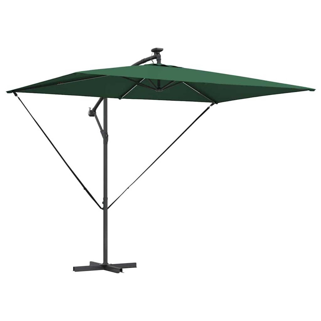 vidaXL Ομπρέλα Cantilever Banana Πράσινο 294 x 200 x 254 εκ.