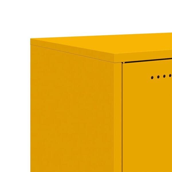 vidaXL Ντουλάπι Μουσταρδί 68x39x72 εκ. από Ατσάλι