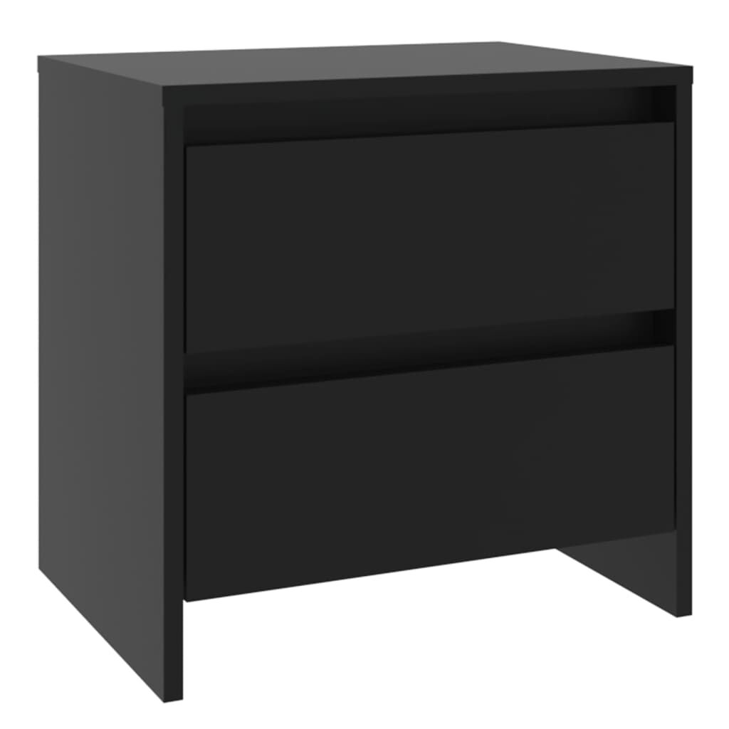 vidaXL Κομοδίνο Μαύρο 45 x 34,5 x 44,5 εκ. από Μοριοσανίδα