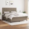 vidaXL &Kappa;&rho;&epsilon;&beta;ά&tau;&iota; Boxspring &mu;&epsilon; &Sigma;&tau;&rho;ώ&mu;&alpha; Taupe 180x200 &epsilon;&kappa;. &Upsilon;&phi;&alpha;&sigma;&mu;ά&tau;&iota;&nu;&omicron;