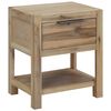 vidaXL Κομοδίνα με Συρτάρια 2 Τεμ. 40x30x48 εκ. από Μασίφ Ξύλο Ακακίας