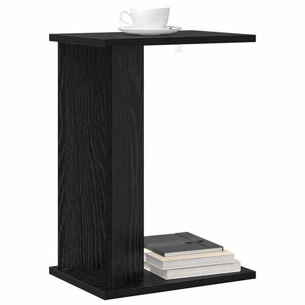 vidaXL End Table &Mu;&alpha;ύ&rho;&eta; &Omicron;&xi;&upsilon;ά 35 x 25 x 50 &epsilon;&kappa; &Epsilon;&pi;&epsilon;&xi;&epsilon;&rho;&gamma;&alpha;&sigma;&mu;έ&nu;&omicron; &xi;ύ&lambda;&omicron;
