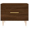 vidaXL Τραπεζάκια Σαλονιού 2 τεμ Brown Oak 50x50x40 εκ Επεξ. Ξύλο