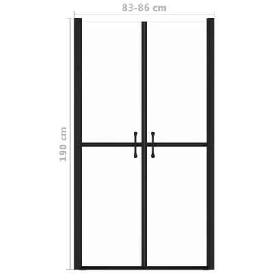 vidaXL Πόρτα Ντουζιέρας Διαφανής (83-86) x 190 εκ. από ESG