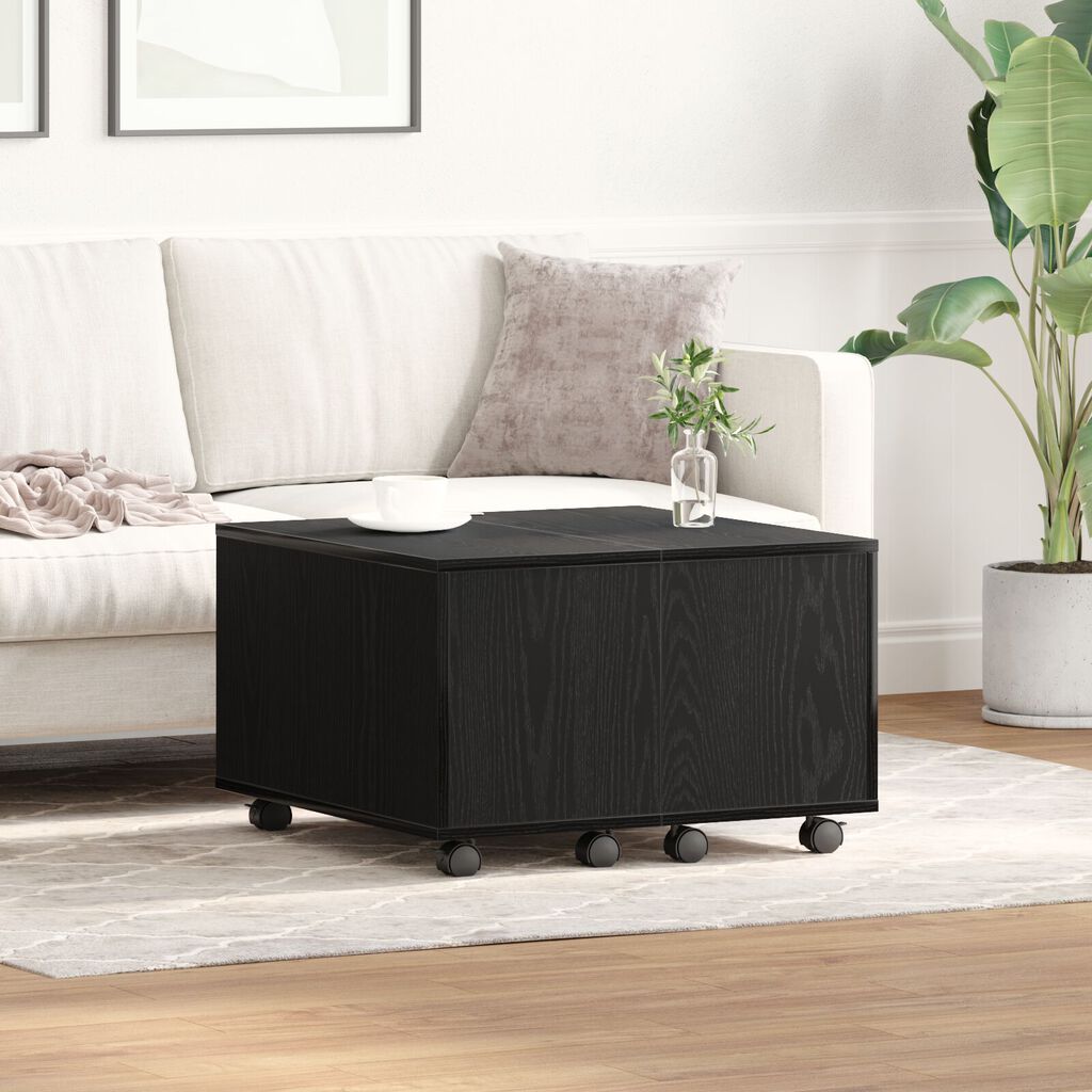 vidaXL Τραπεζάκι Καφέ Μαύρη Δρυς 60x60x38 εκ από Ξύλο