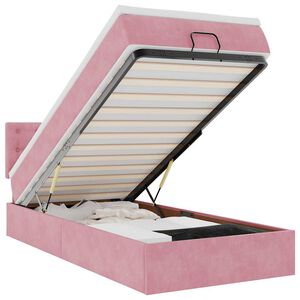 vidaXL &Omicron;&theta;&omega;&mu;&alpha;&nu;&iota;&kappa;ό &kappa;&rho;&epsilon;&beta;ά&tau;&iota; &mu;&epsilon; &sigma;&tau;&rho;ώ&mu;&alpha; &rho;&omicron;&zeta; 80x200cm Velvet