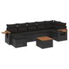 vidaXL Patio Sofa Set 8-&theta;έ&sigma;&iota;&alpha; Black