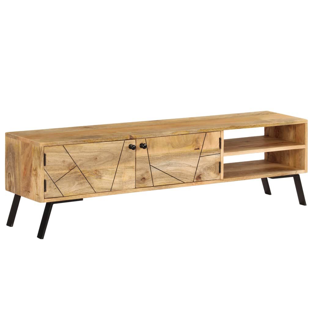vidaXL Έπιπλο Τηλεόρασης 140 x 30 x 40 εκ. από Μασίφ Ξύλο Μάνγκο