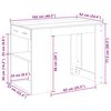 vidaXL Γραφείο με συρτάρι και ράφι Γκρι Sonoma 102x62x77,5 εκ.
