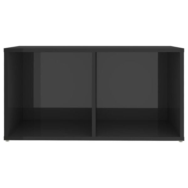 vidaXL Έπιπλα Τηλεόρασης 2 τεμ. Γυαλ. Γκρι 72x35x36,5 εκ. Επεξ. Ξύλο