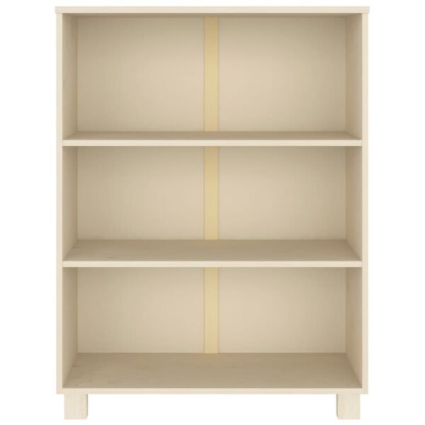 vidaXL Βιβλιοθήκη HAMAR Καφέ Μελί 85 x 35 x 112 εκ. Μασίφ Ξύλο Πεύκου