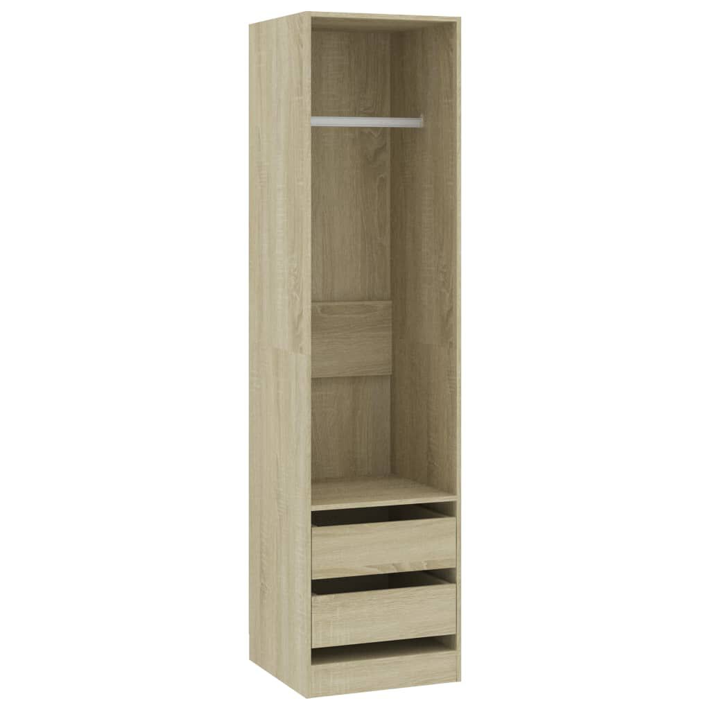 vidaXL Ντουλάπα με Συρτάρια Sonoma Δρυς 50 x 50 x 200 εκ. Επεξ. Ξύλο