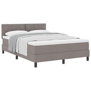 vidaXL &Kappa;&rho;&epsilon;&beta;ά&tau;&iota; &mu;&epsilon; &epsilon;&lambda;&alpha;&tau;ή&rho;&iota;&alpha; &mu;&epsilon; &sigma;&tau;&rho;ώ&mu;&alpha; Taupe 160 x 200 cm ύ&phi;&alpha;&sigma;&mu;&alpha;