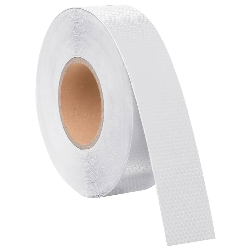 vidaXL Ταινία Ανακλαστική Λευκή 5 εκ. x 50 μ. από PVC