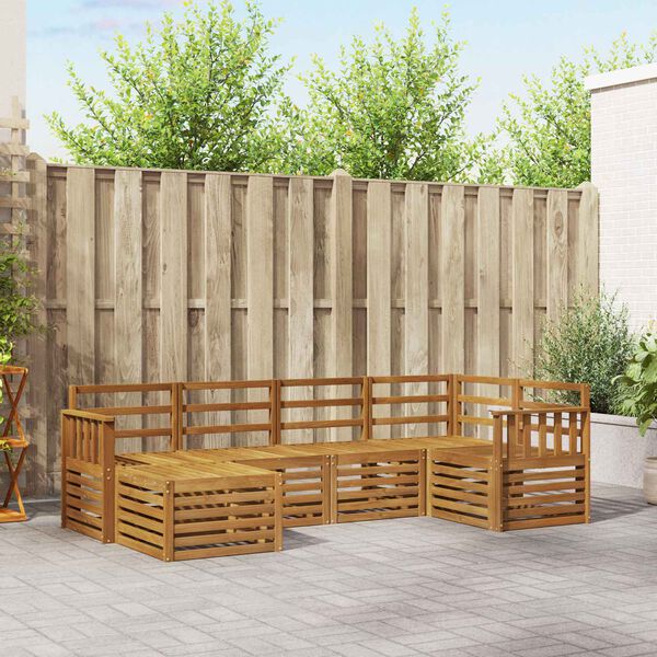 vidaXL &Sigma;&epsilon;&tau; &Kappa;&alpha;&nu;&alpha;&pi;έ 6 pcs &Phi;&upsilon;&sigma;&iota;&kappa;ό &Sigma;&tau;&epsilon;&rho;&epsilon;ό &Xi;ύ&lambda;&omicron; &Alpha;&kappa;&alpha;&kappa;ί&alpha;&sigmaf;