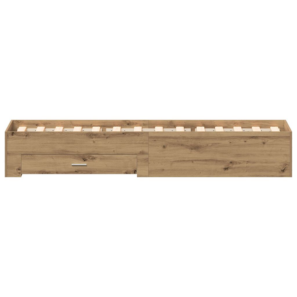vidaXL Κρεβάτι Artisan Oak 90x190 εκ. Επεξεργασμένο Ξύλο