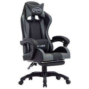 vidaXL &Kappa;&alpha;&rho;έ&kappa;&lambda;&alpha; Racing &mu;&epsilon; &Upsilon;&pi;&omicron;&pi;ό&delta;&iota;&omicron; &Gamma;&kappa;&rho;&iota;/&Mu;&alpha;ύ&rho;&eta; &alpha;&pi;ό &Sigma;&upsilon;&nu;&theta;&epsilon;&tau;&iota;&kappa;ό &Delta;έ&rho;&mu;&alpha;