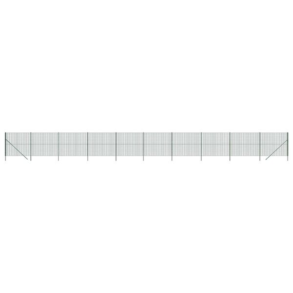 vidaXL Συρματόπλεγμα Περίφραξης Πράσινο 1,4x25 μ. Γαλβανισμένο Ατσάλι
