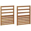 vidaXL &Upsilon;&pi;&omicron;&beta;&rho;&alpha;&chi;ί&omicron;&nu;&epsilon;&sigmaf; 2 pcs &Kappa;&alpha;&phi;έ 59 x 4 x 73 &epsilon;&kappa; &Epsilon;&pi;&epsilon;&xi;&epsilon;&rho;&gamma;&alpha;&sigma;&mu;έ&nu;&omicron; &xi;ύ&lambda;&omicron;