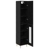 vidaXL Highboard 2 pcs &Mu;&alpha;ύ&rho;&eta; &Omicron;&xi;&upsilon;ά &Epsilon;&pi;&epsilon;&xi;&epsilon;&rho;&gamma;&alpha;&sigma;&mu;έ&nu;&omicron; &xi;ύ&lambda;&omicron;