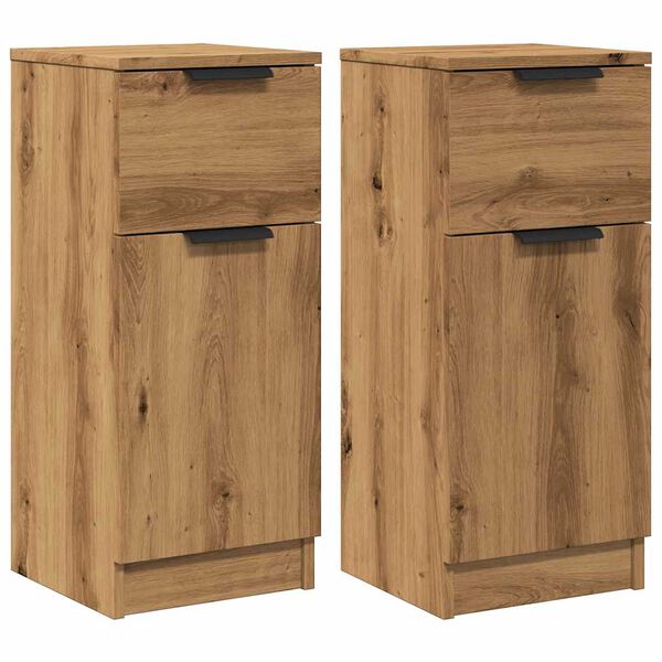 vidaXL Sideboards 2 τεμάχια Artisan Oak 30x30x70cm Κατασκευασμένο ξύλο