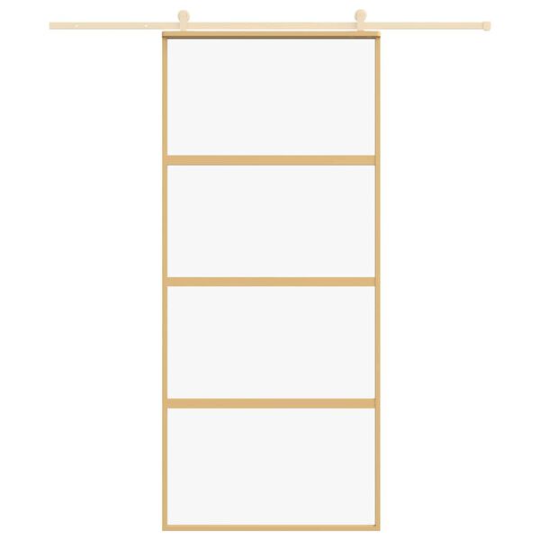 vidaXL &Sigma;&upsilon;&rho;ό&mu;&epsilon;&nu;&eta; &Pi;ό&rho;&tau;&alpha; &Chi;&rho;&upsilon;&sigma;ή 90 x 205 &epsilon;&kappa;. &alpha;&pi;ό &Gamma;&upsilon;&alpha;&lambda;ί ESG &kappa;&alpha;&iota; &Alpha;&lambda;&omicron;&upsilon;&mu;ί&nu;&iota;&omicron;