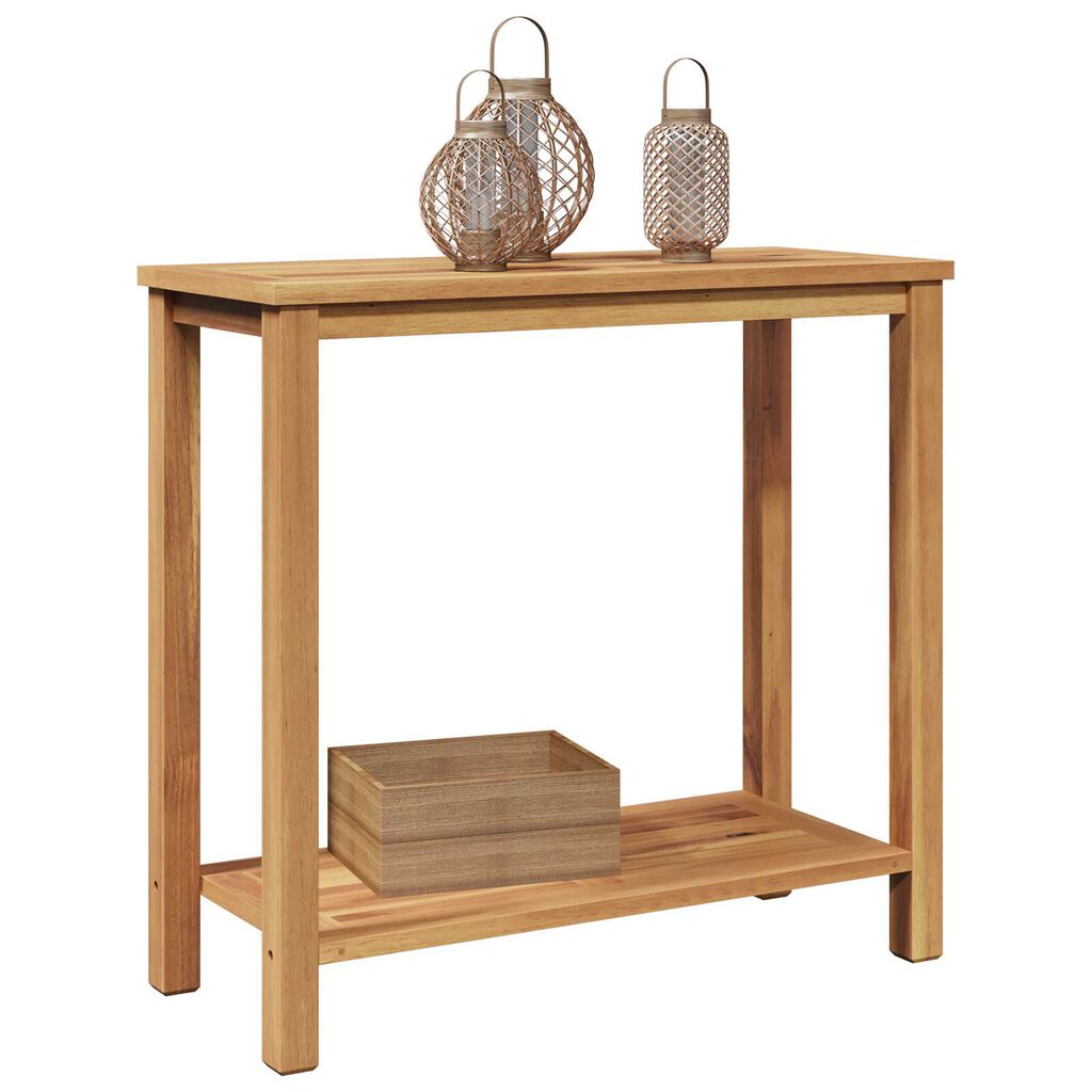 vidaXL Τραπέζι κονσόλας Καφέ 85 x 35 x 75 εκ Μασίφ ξύλο teak