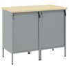 vidaXL Ντουλάπα Εργασίας 2 pcs Κόκκινο και Γκρίζο 100 x 55 x 85 εκ.