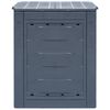 vidaXL Κομποστοποιητής Κήπου Γκρι 60 x 60 x 73 εκ. 260 Λίτρα