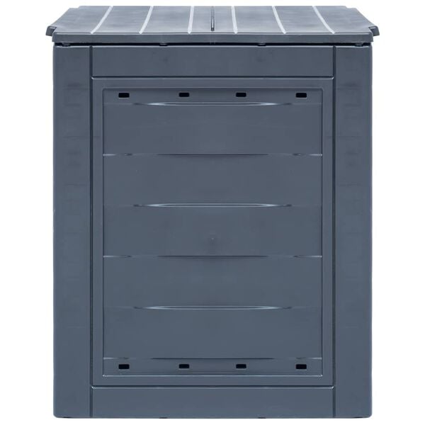 vidaXL Κομποστοποιητής Κήπου Γκρι 60 x 60 x 73 εκ. 260 Λίτρα