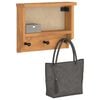 vidaXL Επίτοιχη κρεμάστρα παλτών SANDNES 45x12x35 εκ.Πεύκο μασίφ ξύλο
