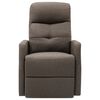 vidaXL Πολυθρόνα Μασάζ με Ανύψωση Taupe Υφασμάτινη