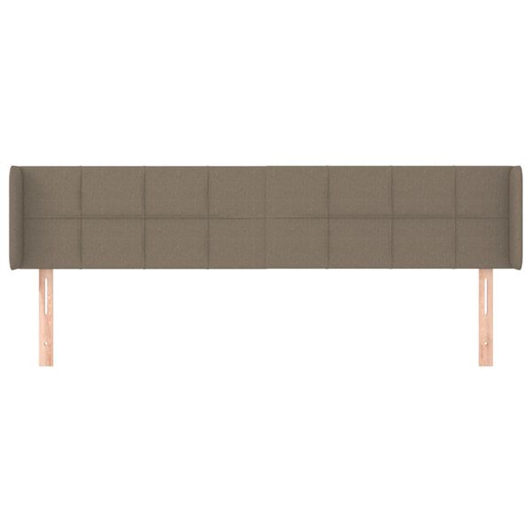 vidaXL Κεφαλάρι με Πτερύγια Taupe 183x16x78/88 εκ. Υφασμάτινο