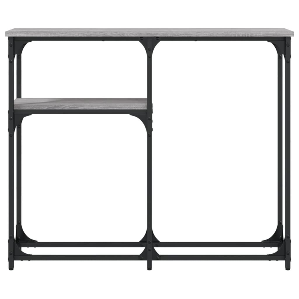vidaXL Τραπέζι Κονσόλα Γκρι Sonoma 90x22,5x75 εκ. Επεξεργασμένο Ξύλο