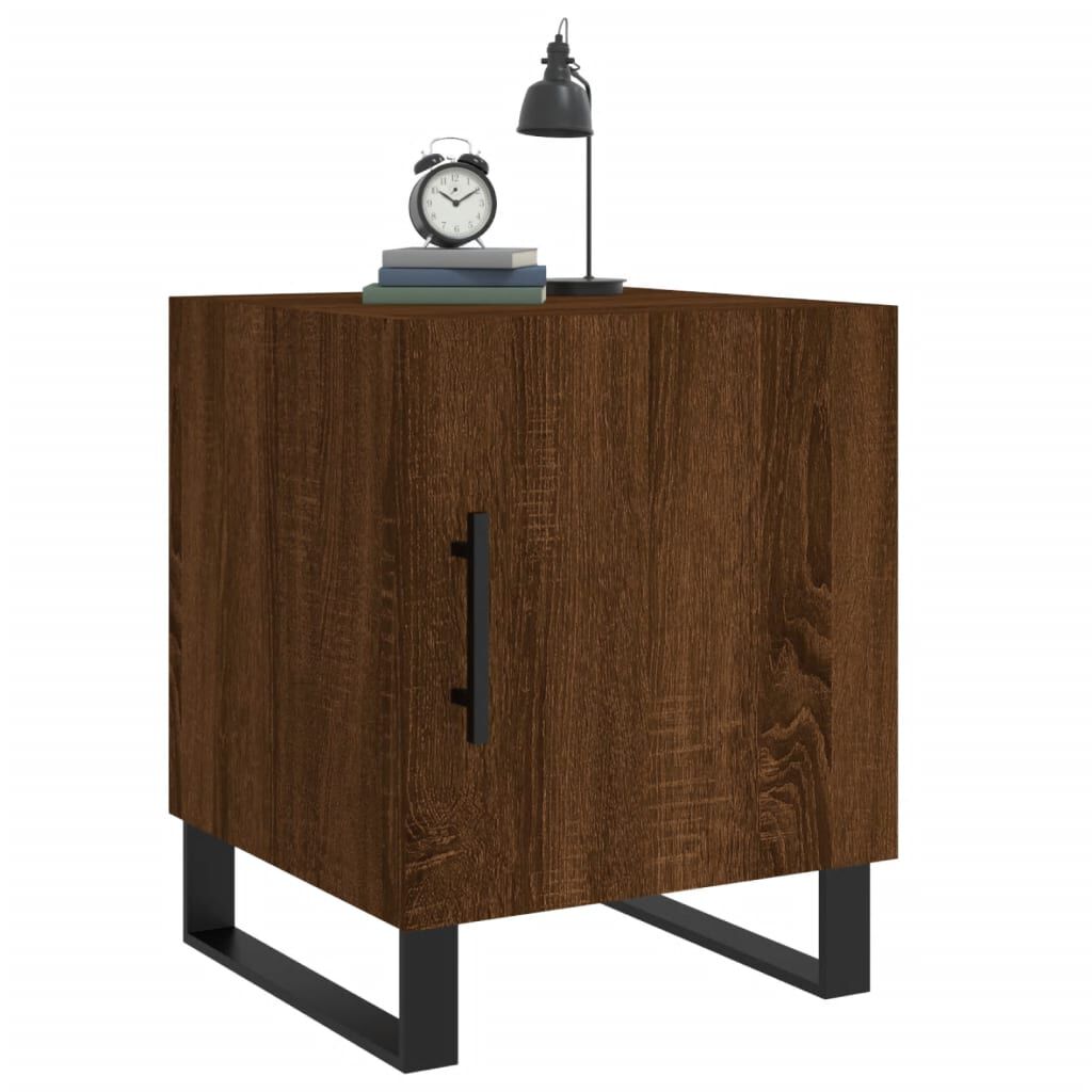 vidaXL Κομοδίνο Καφέ Δρυς 40 x 40 x 50 εκ. από Επεξεργασμένο Ξύλο